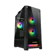 Cougar PC Case Duoface RGB Midi Tower Black - CGR-5ZD1B-RGB