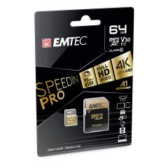 Emtec mSD 64GB UHS-I U3 V30 A1 SpeedIN Pro