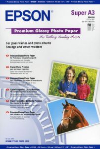 Premium Photo Paper Epson Gloss A3+ 20Shts 255g