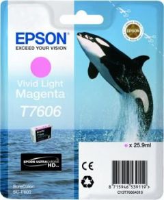 Ink Epson T7606 C13T76064010 Ultrachrome HD Vivid Light Magenta - 26ml