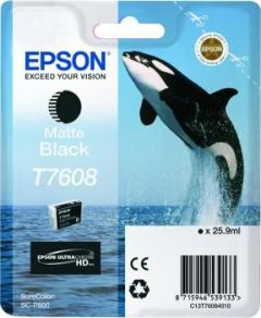 Ink Epson T7608 C13T76084010 Ultrachrome HD Matte Black - 26ml