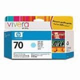 Ink HP No 70 Light Cyan Crtr with Vivera Ink - 130ml